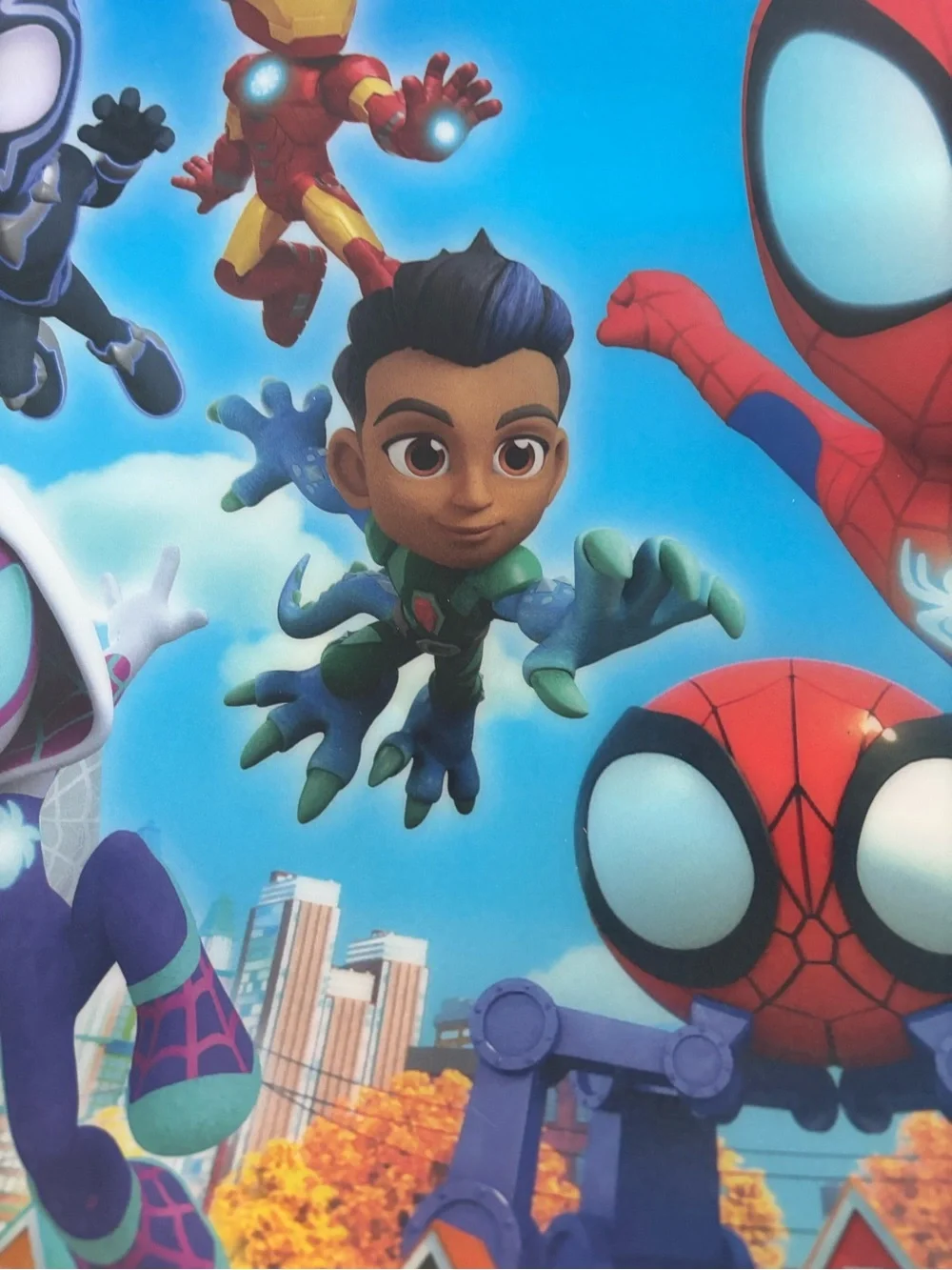 Marvel Spider-Man Spidey and His Amazing Friends Bright Blue Kids Placemat